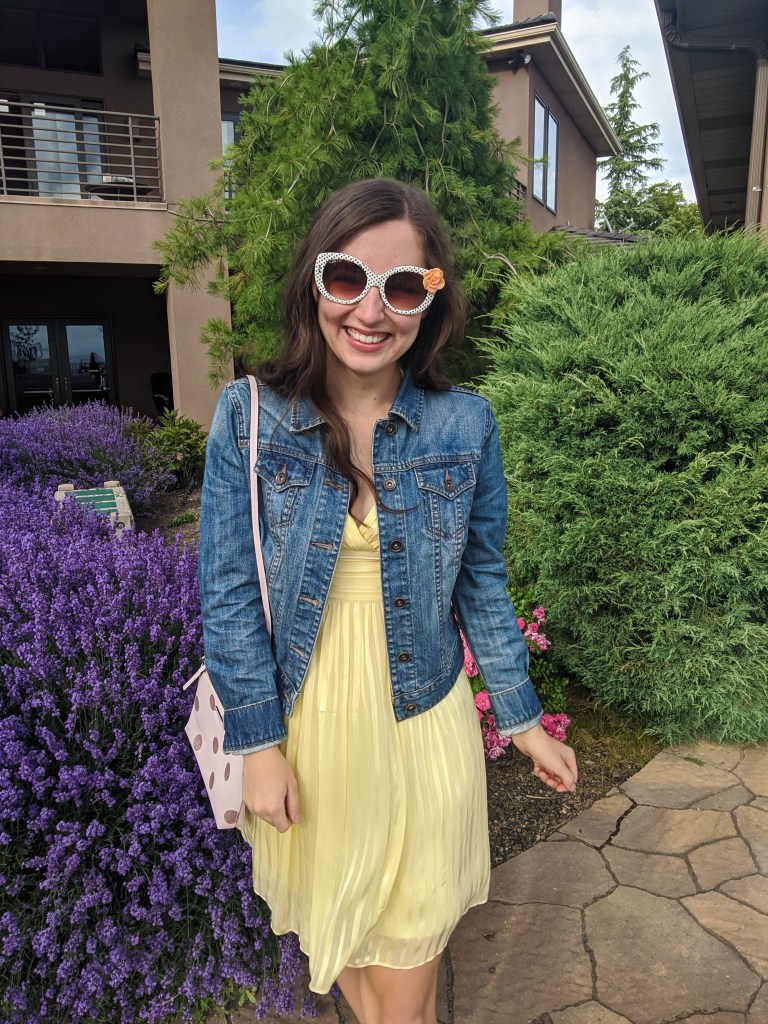 \"yellow-dress-summer-style-sundress-jean-jacket\"